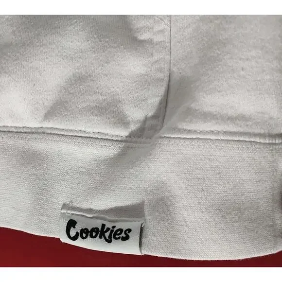 Authentic Cookies Brand Original White/Blue Hoodie Sweatshirt Cookie - Large - Picture 2 of 9